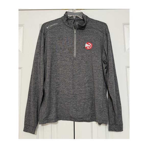 Columbia Golf Atlanta Hawks 1/4 Zip Pullover, Size L - Picture 2 of 6